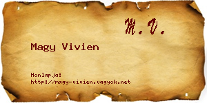 Magy Vivien névjegykártya